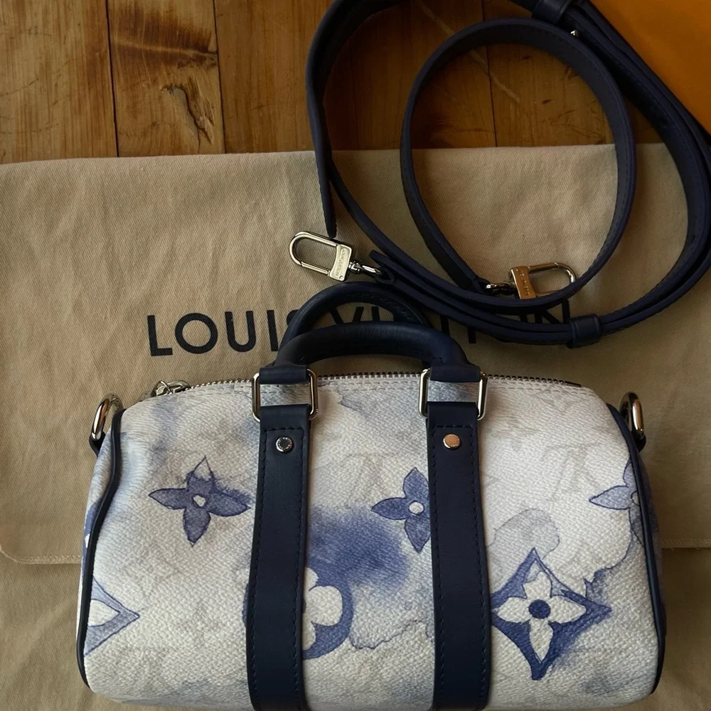 Louis Vuitton Blue and White Women's Bag‎